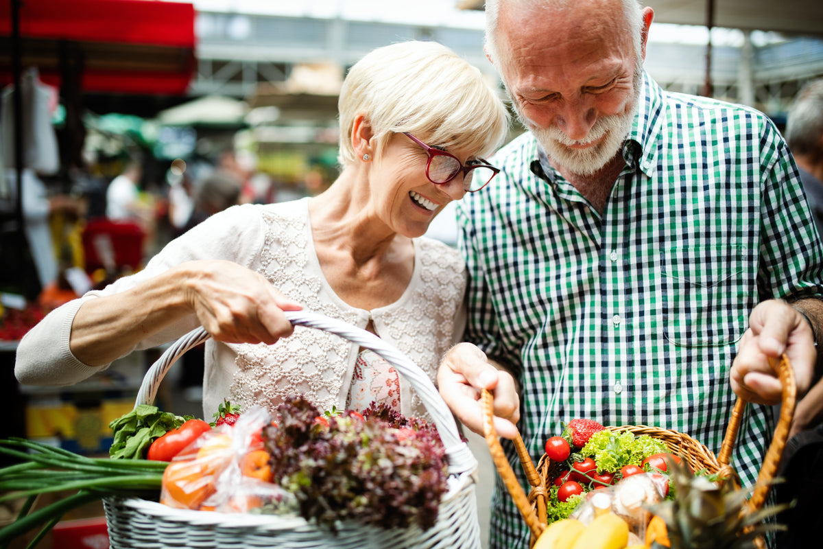 Seniors shopping